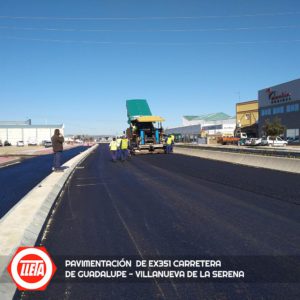 Pavimentación de Carretera EX351 Guadalupe - Villanueva de la Serena